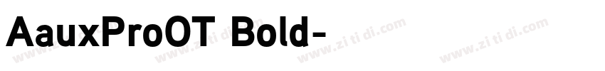 AauxProOT Bold字体转换